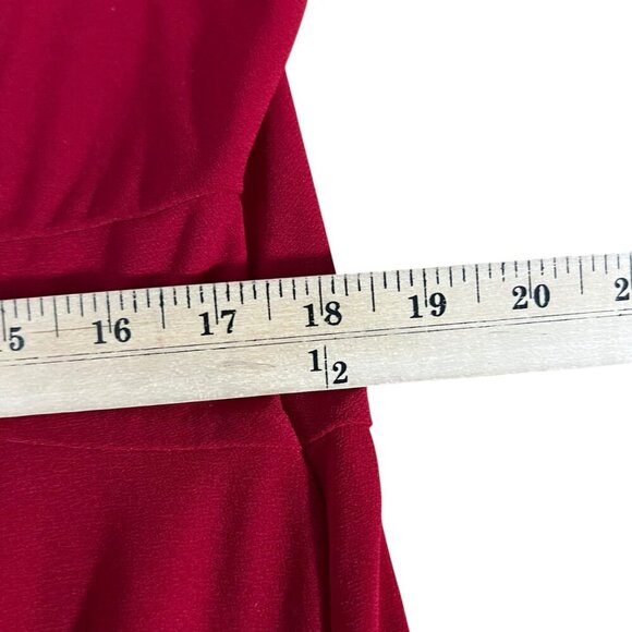 Sabrina Collective Red Long-Sleeve Knot Front Dress‎ Size 1X - Picture 7 of 8